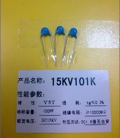 Y5T 15KV101K 15KV Αντίσταση μεμβράνης άνθρακα 100pf Κεραμικός πυκνωτής υψηλής τάσης