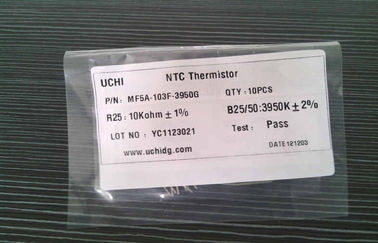 Ακτινωτή μολυβδούχος ντυμένη 10K NTC θερμική αντίσταση εποξικής ρητίνης για τη μέτρηση της θερμοκρασίας