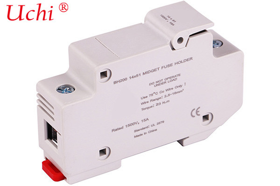 Η θρυαλλίδα IEC60269 GB13539 10KA BH200 14x51mm AF74 εμποδίζει τον κάτοχο 15 συνεχές ρεύμα Amps 1500V