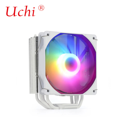 220W Λευκός RGB ARGB CPU ψυκτικός ανεμιστήρας με 6 σωλήνες θερμότητας Για επεξεργαστή υπολογιστή διακομιστή Lga1151 1155 1366 1700 2011 AMD FM AM3 AM4 AM5