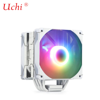 220W Λευκός RGB ARGB CPU ψυκτικός ανεμιστήρας με 6 σωλήνες θερμότητας Για επεξεργαστή υπολογιστή διακομιστή Lga1151 1155 1366 1700 2011 AMD FM AM3 AM4 AM5