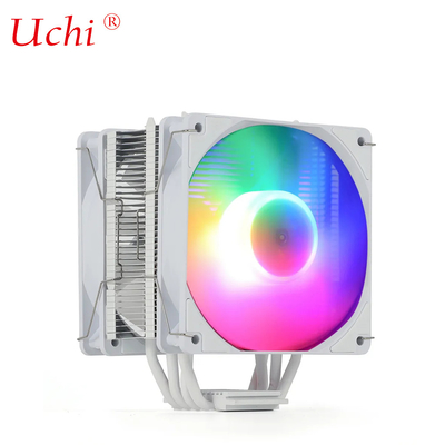 220W Λευκός RGB ARGB CPU ψυκτικός ανεμιστήρας με 6 σωλήνες θερμότητας Για επεξεργαστή υπολογιστή διακομιστή Lga1151 1155 1366 1700 2011 AMD FM AM3 AM4 AM5