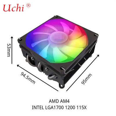 Ραδιοκύκλωμα θερμοσίφωνας I3 I5 I7 I9 Lga775 1150 1151 1155 1156 1700 1366 2011 AMD AM4 AM5 Οικουμενικός ψύκτης CPU Φανατικός μαύρος