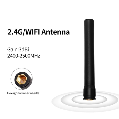 Καθαρός εξαγωνικός SMA αρσενικός σύνδεσμος 433mhz Αποδέκτης 433 Mhz Εξωτερική λαστιχένια κεραία Lora