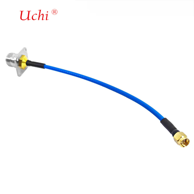 SMA αρσενικό Plug To N Type θηλυκό Jack Flange Panel Mount Connector για SS405 SS-405 Superflex RF Pigtail Extension Cable