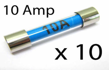 Το ΣΥΝΕΧΕΣ 100V UL 2579 10 Amp γυαλί λιώνει το εναλλασσόμενο ρεύμα 750V, θρυαλλίδα σωλήνων γυαλιού