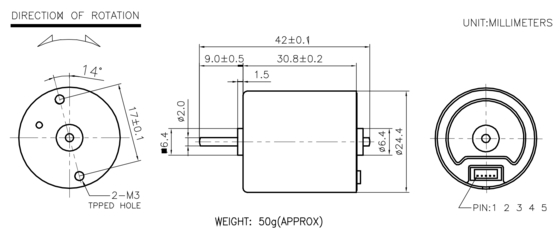 BLDC 2430 Αβουρτσισμένοι Κινητήρες για Οικιακές Εφαρμογές και Προσωπική Φροντίδα