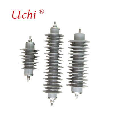 10kV 10kA Πολυμερές Μεταλλικό Οξείδιο Lightning HV MV Surge Arrester