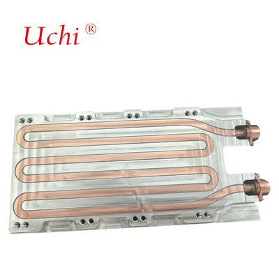 Προσαρμοσμένη πλάκα ψύξης υγρού Χαλκού-Αλουμινίου Θερμοανυδάτησης Πλάκα ψύξης νερού Ψυχρό σύστημα ψύξης πλάκας