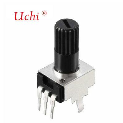 RV09 Μονοστροφικός 10K 12.5mm Ρυθμιζόμενο Περιστροφικό Ποτενσιόμετρο από Φιλμ Άνθρακα