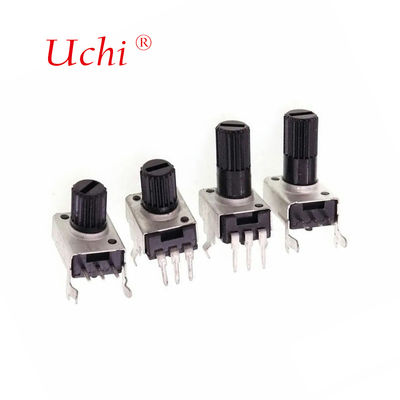 RV09 Μονοστροφικός 10K 12.5mm Ρυθμιζόμενο Περιστροφικό Ποτενσιόμετρο από Φιλμ Άνθρακα