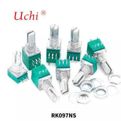 RK097NS 5-pin 9mm 10K Περιστροφικό Μονοφωνικό Ποτενσιόμετρο Ακριβείας