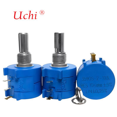 3590 Ποτενσιόμετρο Περιστροφικό Ακριβείας Συρματόμετρο Πολλαπλών Στροφών 10k Ohm 5% 2w