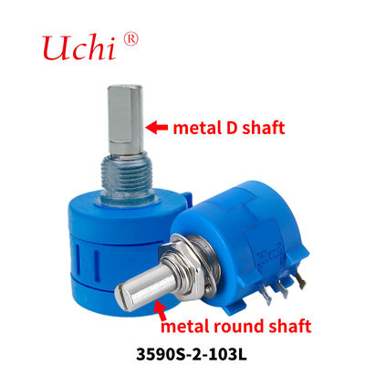 3590 Ποτενσιόμετρο Περιστροφικό Ακριβείας Συρματόμετρο Πολλαπλών Στροφών 10k Ohm 5% 2w