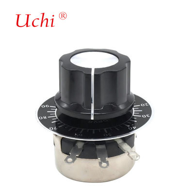 WX110 Ποτενσιόμετρο Περιστροφικό Ακριβείας Μονής Στροφής με Κουμπί 470 Ω 1K 2K 10K 22K