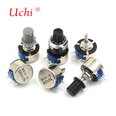WX14-12 3w Μονοστροφικός Συρματόμετρο RV12mm Περιστροφικό Ποτενσιόμετρο