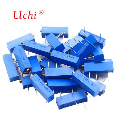 3006P 205 Ποτενσιόμετρο Μετάλλου Κεραμικού Λεπτής Ρύθμισης, 2m Ohm Με Κουμπί, Ποτενσιόμετρο Ακριβείας Πολλαπλών Στροφών