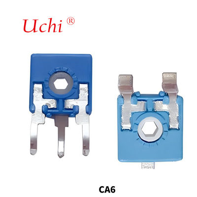 CA6 Ισπανικό Ποτενσιόμετρο Ρυθμιζόμενη Αντίσταση Μονοστροφικό Τριμερικό Ποτενσιόμετρο Φιλμ Άνθρακα