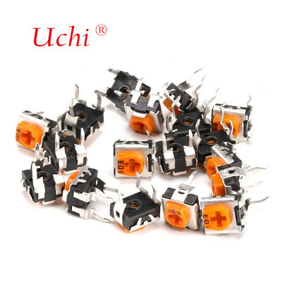 RM063 Κίτρινο Τριμερ Ποτενσιόμετρο Ενός Στροφής με Φιλμ Άνθρακα 1m Αντίσταση Ρυθμιζόμενη