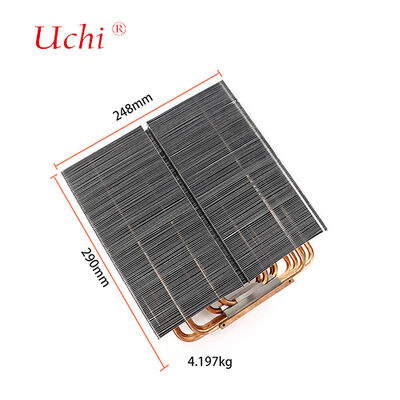 1500W LED θερμοκηλίδα - 5 φτερωτό φτερό φερμουάρ θερμότητας σωλήνα ψύξης μονάδα