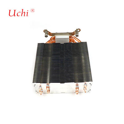 Κλιπ τύπου Zipper Fin Ηλεκτρονικός θερμοχύτης CPU με 4 σωλήνες θερμότητας