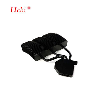 Υψηλής ακρίβειας μαύρο αλουμίνιο LED αποχέτευση θερμότητας