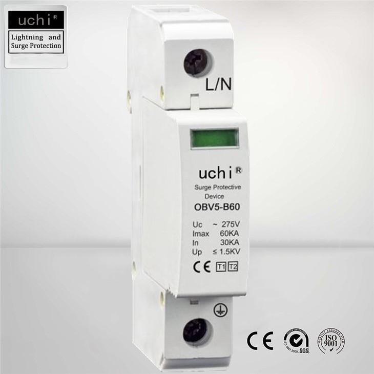 Τύπος Uc 275V - 1 προστάτης +2 κύματος, ελεγκτής 1P Πολωνοί τμημάτων αστραπής