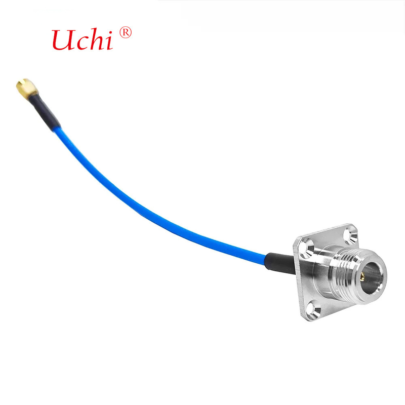 SMA αρσενικό Plug To N Type θηλυκό Jack Flange Panel Mount Connector για SS405 SS-405 Superflex RF Pigtail Extension Cable
