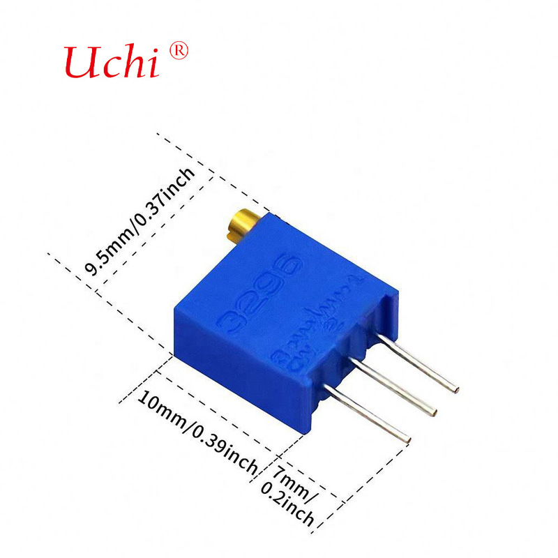 3296w Μεταβλητή Αντίσταση Ρύθμισης Κορυφής Πολλαπλών Στροφών Κεραμικό Ποτενσιόμετρο Λεπτής Ρύθμισης, Ποτενσιόμετρο Ακριβείας 10k