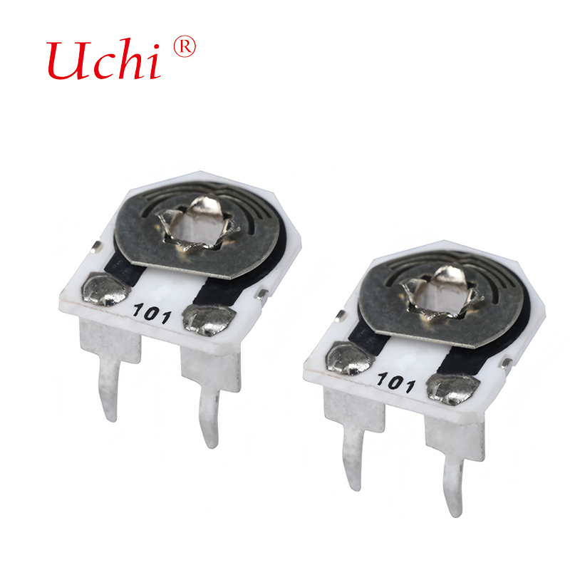 W206 Ποτενσιόμετρο Μονού Στροφείου Μεταλλικό Γυάλινο Ίζημα Τριμερικό Ποτενσιόμετρο 0,25 Watt Προκαθορισμένο Ποτενσιόμετρο