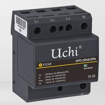 Το μοναδικό SPD προστάτη κύματος δύναμης MOV 25kA ενσωμάτωσε την κατηγορία 1 + 2