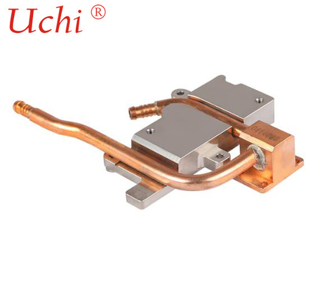 Χάλκινη πλάκα ψύξης 100x120x20mm με διαδικασία συγκόλλησης