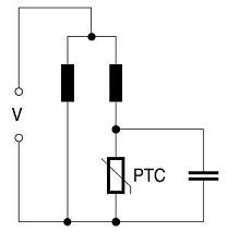 PTC απλό κύκλωμα εκκινητών εκκινητών μηχανών θερμικών αντιστάσεων για τις μηχανές εναλλασσόμενου ρεύματος ενιαίας φάσης